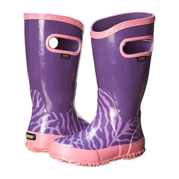 BOGS Unisex-Baby Rubber Rain Boot Zebra Print - Picture 2 of 4